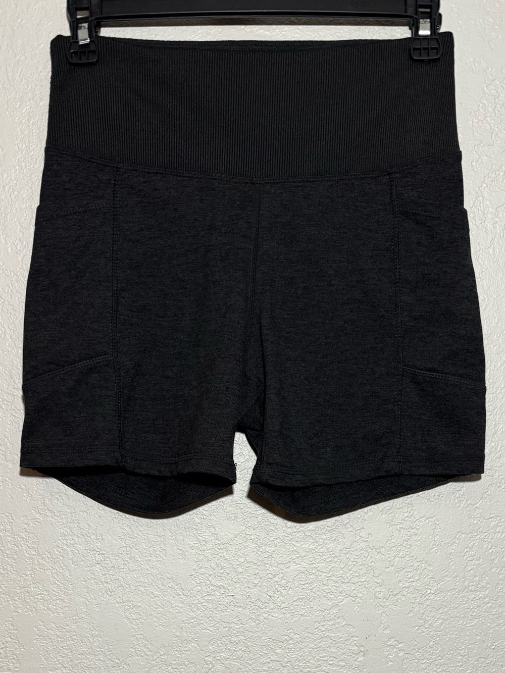 Zobha- Dark Charcoal Gray/Grey Athletic, Workout, Biker Shorts Size Small